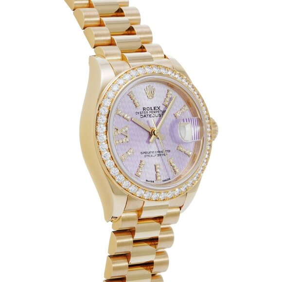 ROLEX datejust 28 diamond bezel 279138RBR Random serial lavender tapestry/di... - Picture 3 of 9